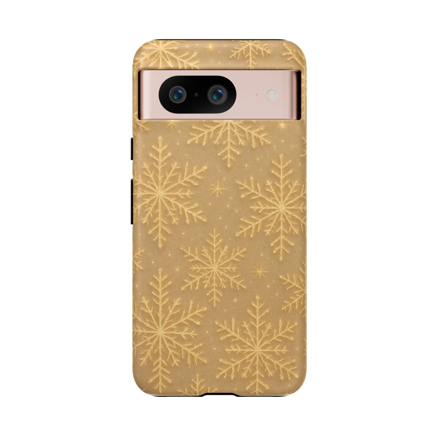 Golden Snowflake Holiday iPhone Case
