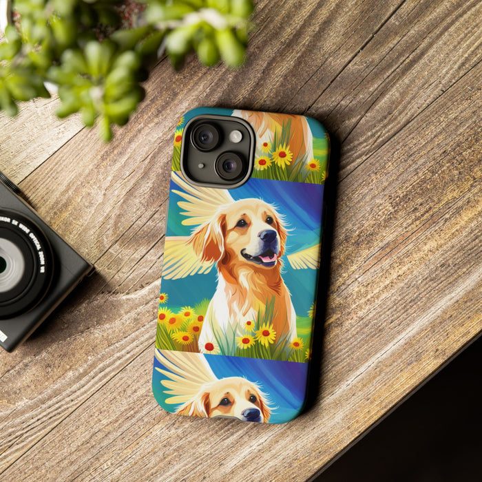 Tough Cases Golden Retriever with Wings Phone case