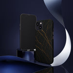Black Marble Tough iPhone Case  Shamo's