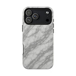 Silver Mist Marble iPhone Case with MagSafe - Shamo's