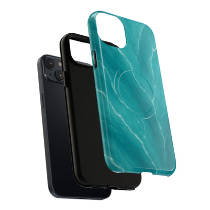 Ocean Aura Marble iPhone Case — MagSafe Compatible