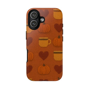 Fall Pumpkin & Coffee Phone Case  Shamo's iPhone 17 / Glossy