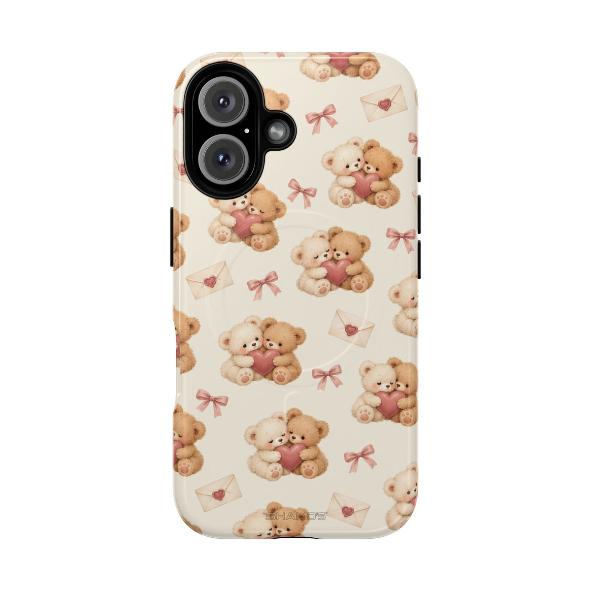 Telefoonhoesje met MagSafe met teddybeer verliefd