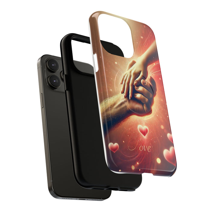 Magnetic Phone Case - Hands in Love Design - Compatible with MagSafe