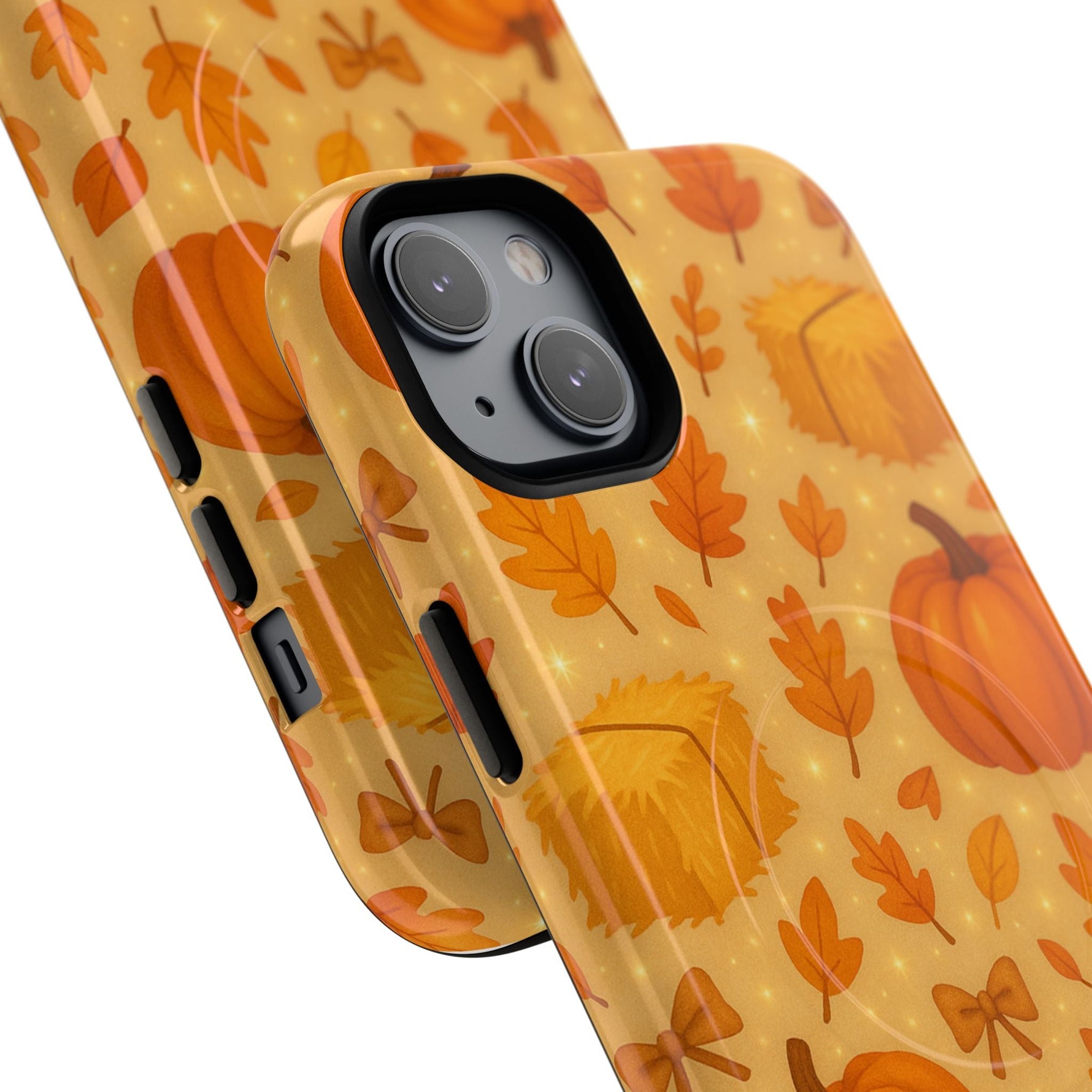 Autumn Harvest iPhone Case — Pumpkin & Haystack Fall with MagSafe  Shamo's