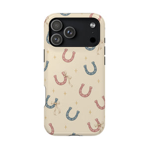 Prairie Horseshoes MagSafe Phone Case, glossy iPhone 18 Pro Max, rear view
