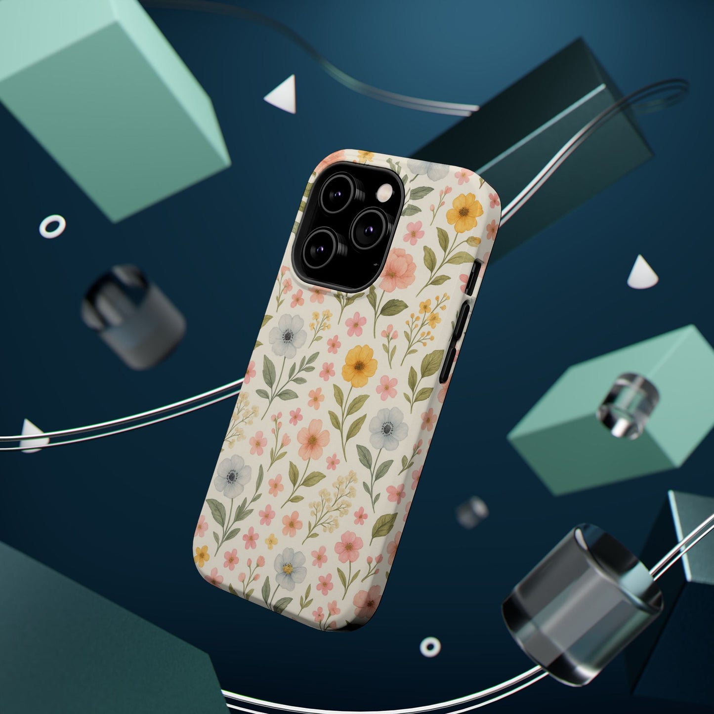 Floral Garden Impact iPhone Case with MagSafe compatibility  Shamo's