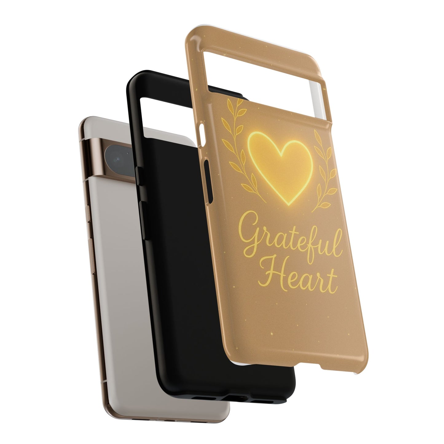Grateful Heart iPhone Case — Warm Neon Heart