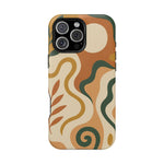 Abstract Earth-Tone Impact iPhone Case — MagSafe  Shamo's iPhone 16 Pro Max / Matte