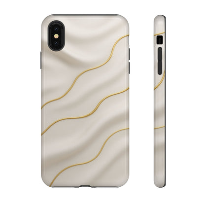 Elegant Gold Wave Tough iPhone Case - Shamo's