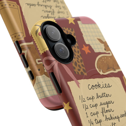 Holiday Receipt Stamps iPhone Case with MagSafe Compatibility