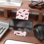 Cherry Pattern Phone Stand — Foldable Mobile Display Stand for Smartphones - 2.8" x 5.9" / Glossy - Shamo's
