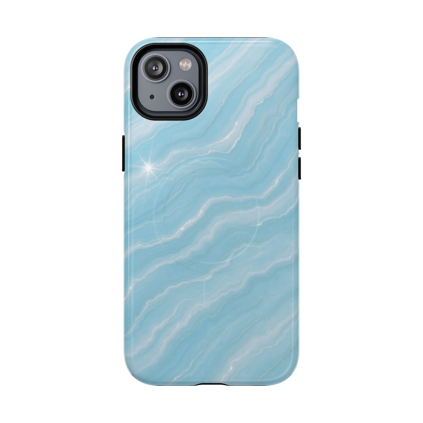 Sky Glow Marble iPhone Case with MagSafe - Shamo's