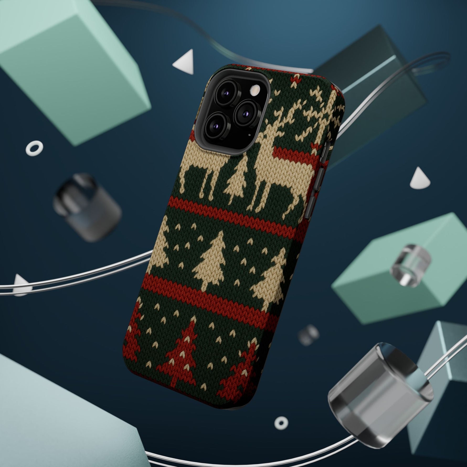Holiday Reindeer Knit iPhone Case | compatible with MagSafe  Shamo's