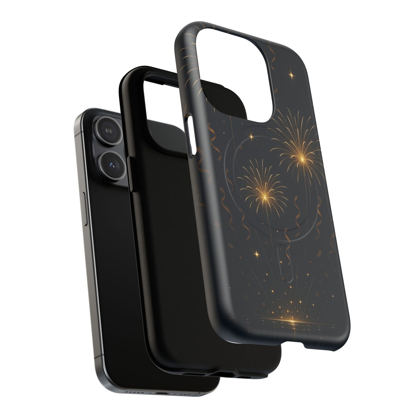 Gold Fireworks Celebration iPhone Case with MagSafe - Shamo's
