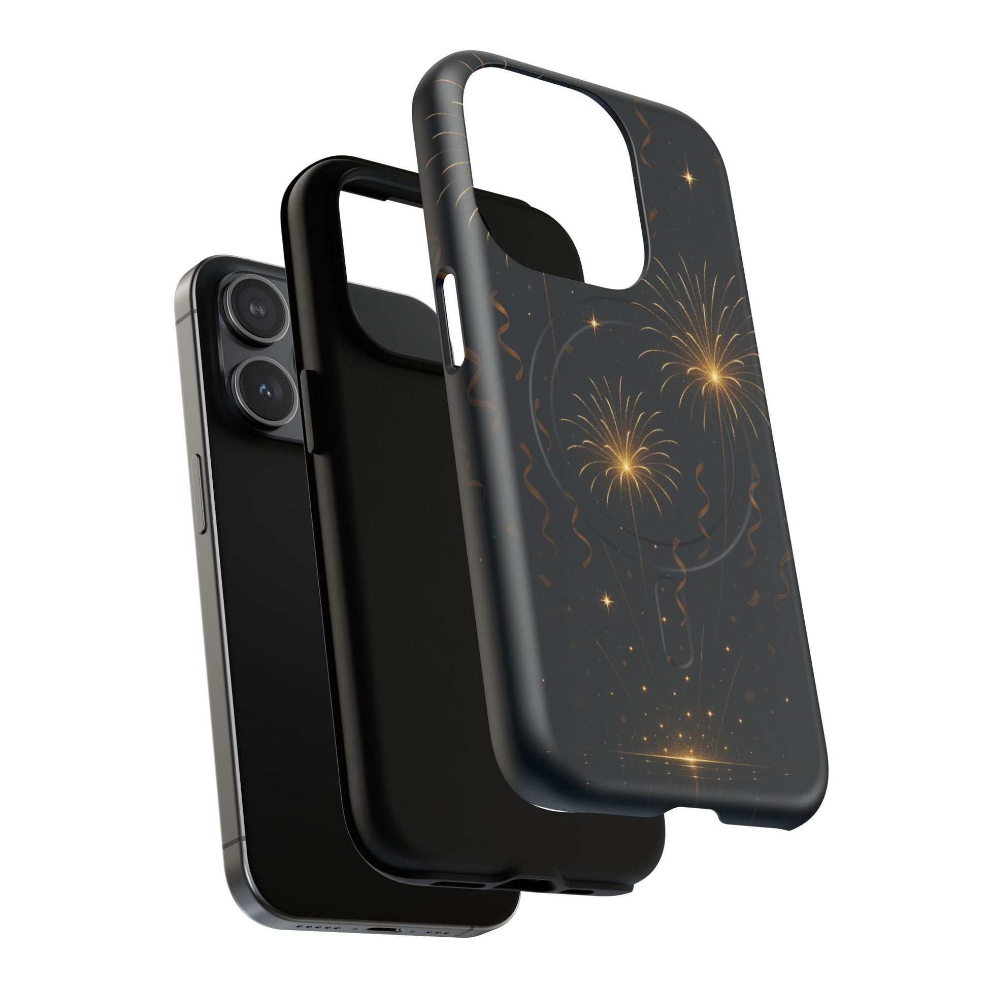 Gold Fireworks Celebration iPhone Case with MagSafe - Shamo's
