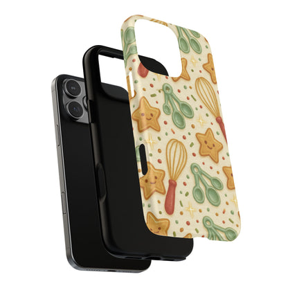 Baking Holiday iPhone Case — Cute Whisk & Cookie Pattern | compatible with MagSafe