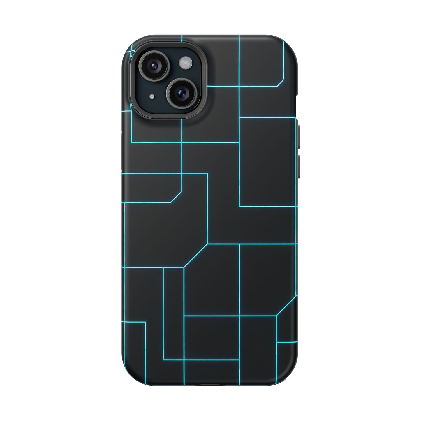 Neon Grid Magnetic Impact-Resistant iPhone Case | MagSafe compatible  Shamo's iPhone 15 Plus / Matte