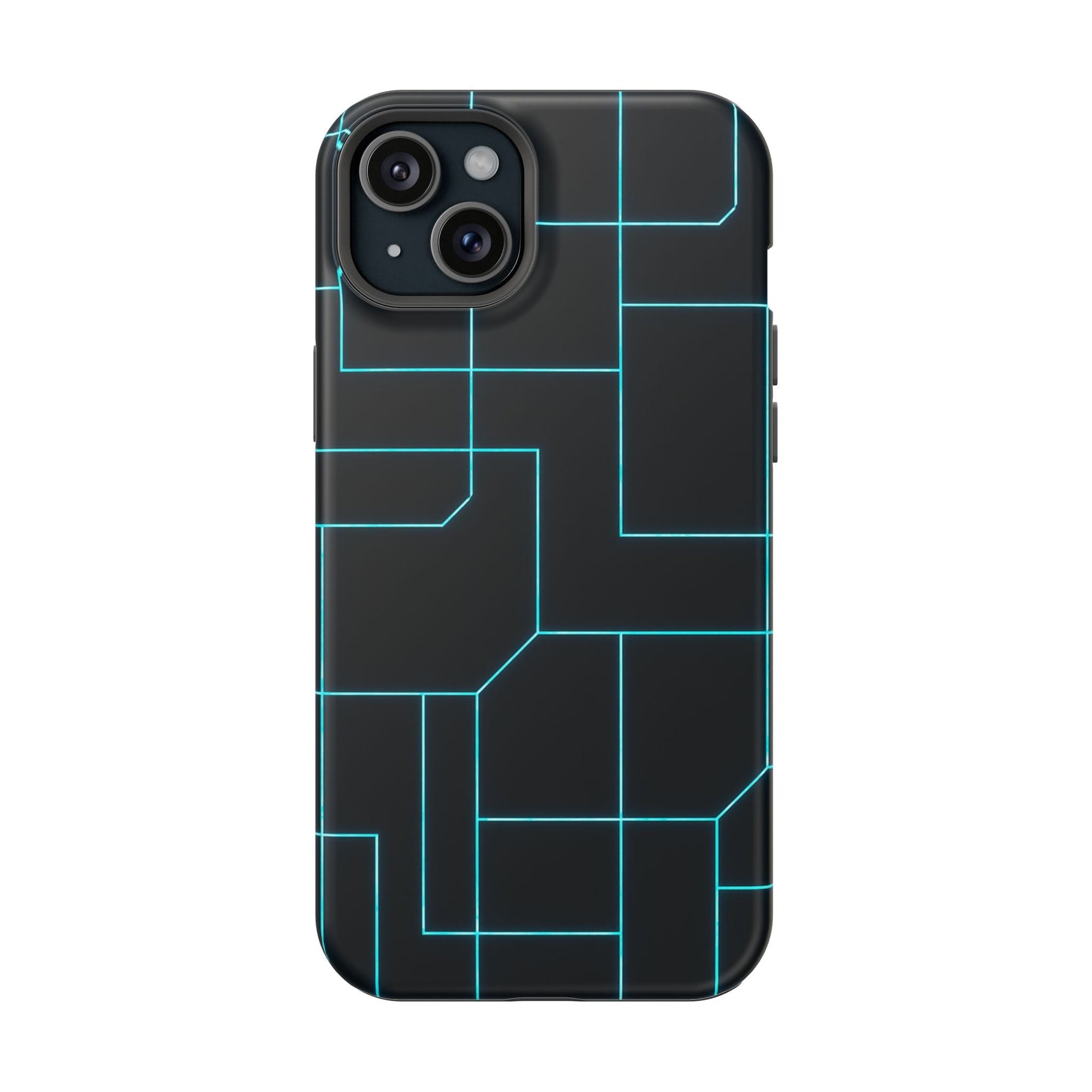 Neon Grid Magnetic Impact-Resistant iPhone Case | MagSafe compatible  Shamo's iPhone 15 Plus / Matte