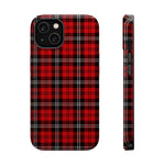 Red Tartan Plaid Impact-Resistant iPhone Case | MagSafe compatibility  Shamo's iPhone 14 / Glossy