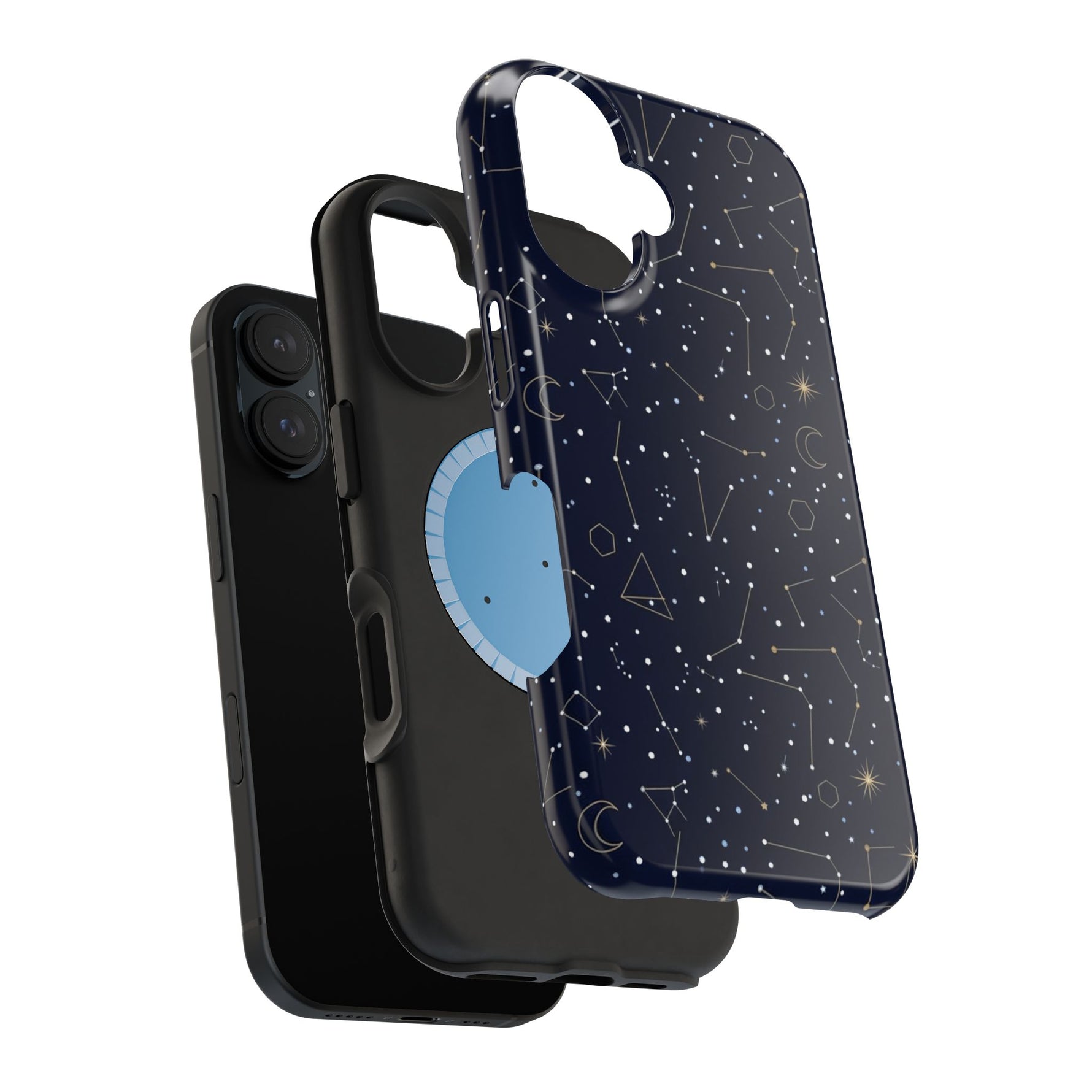 Constellation Night Magnetic Impact-Resistant Phone Case with MagSafe - iPhone 17 / Glossy - Shamo's