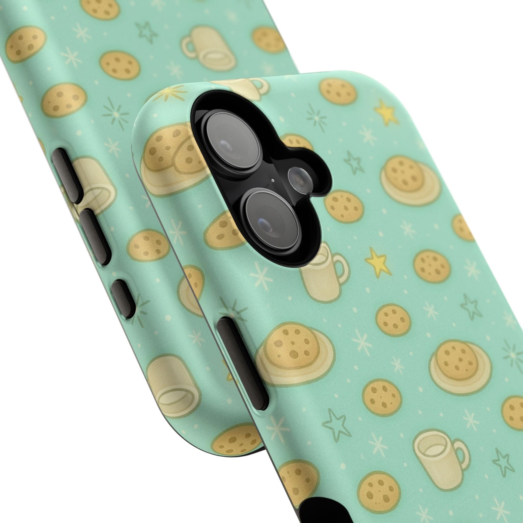 Cookie & Coffee Pattern Tough iPhone Case — Impact-Resistant  Shamo's