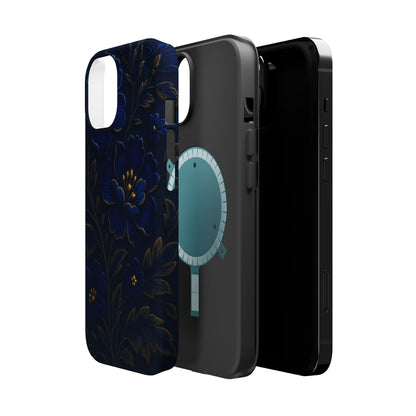 3D Velvet Night Flower iPhone Case | MagSafe