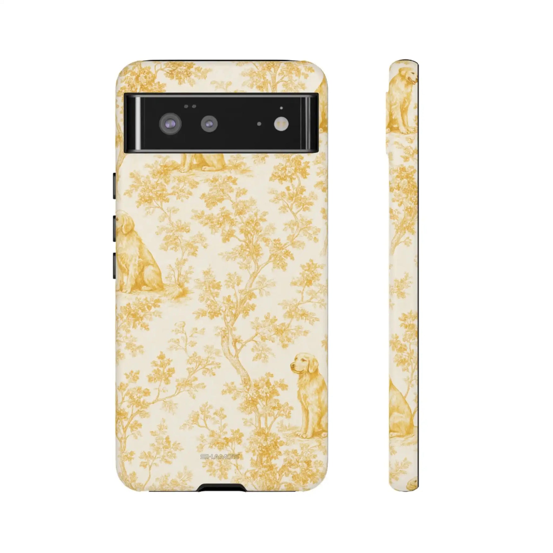 Golden Retriever Pattern Phone Case — Impact Resistant Tough Cases