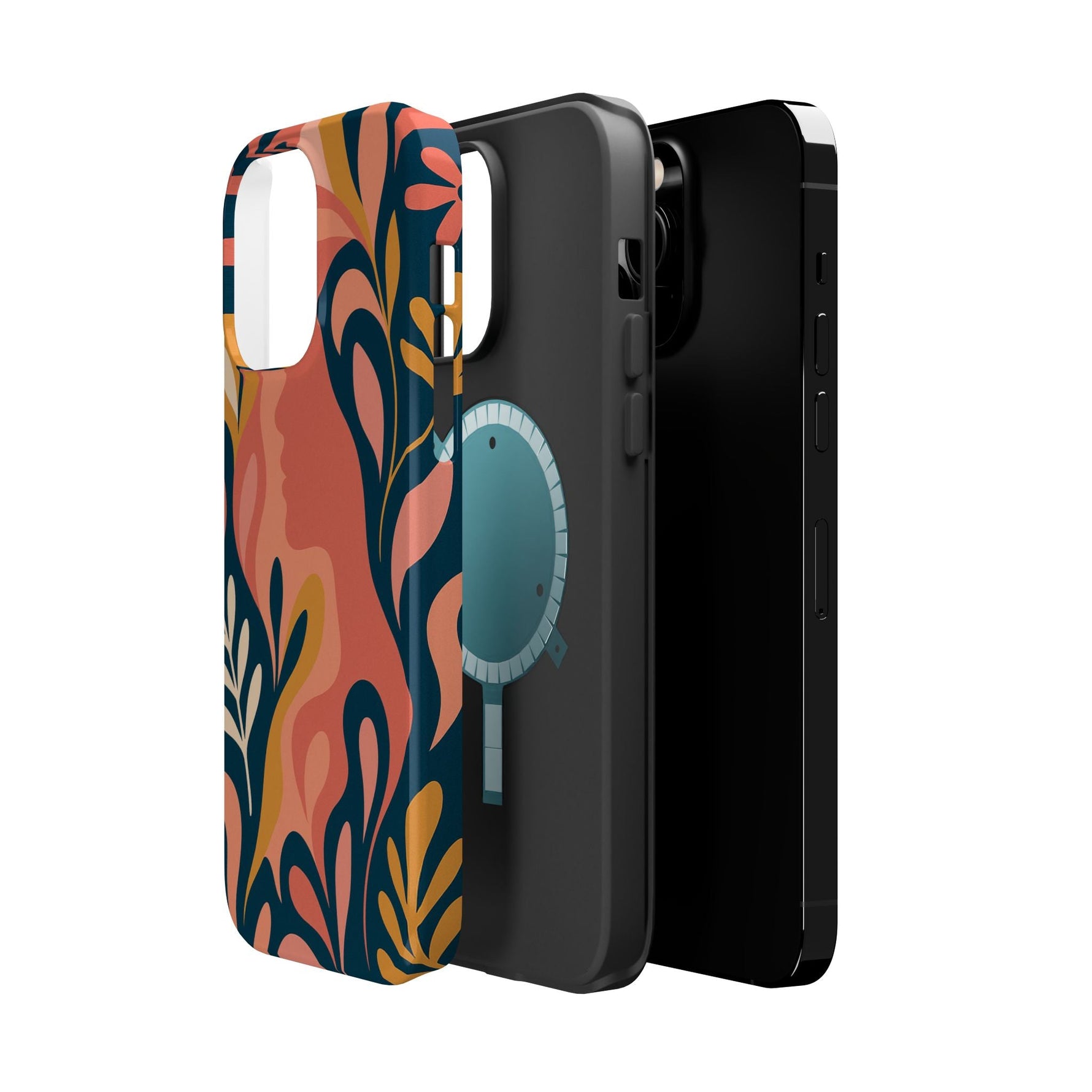 Floral Feminine Abstract MagSafe Impact-Resistant iPhone Case  Shamo's