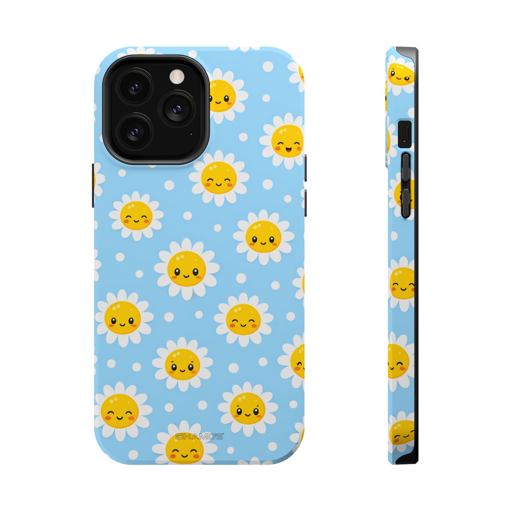 Sunny Daisy MagSafe Compatible Magnetic Phone Case — Impact-Resistant Cover