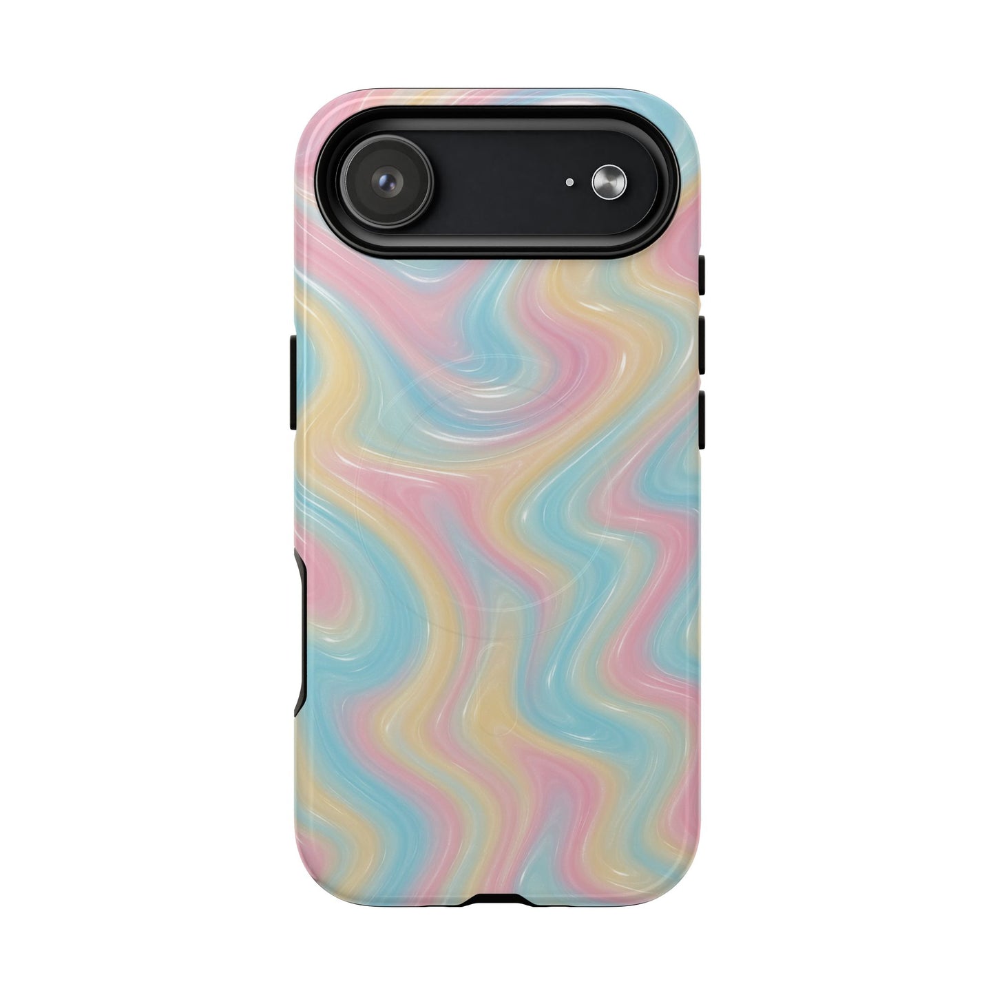 Rainbow Marble Swirl iPhone Case with MagSafe - Shamo's