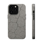Cracked Concrete Texture iPhone Case with MagSafe compatibility