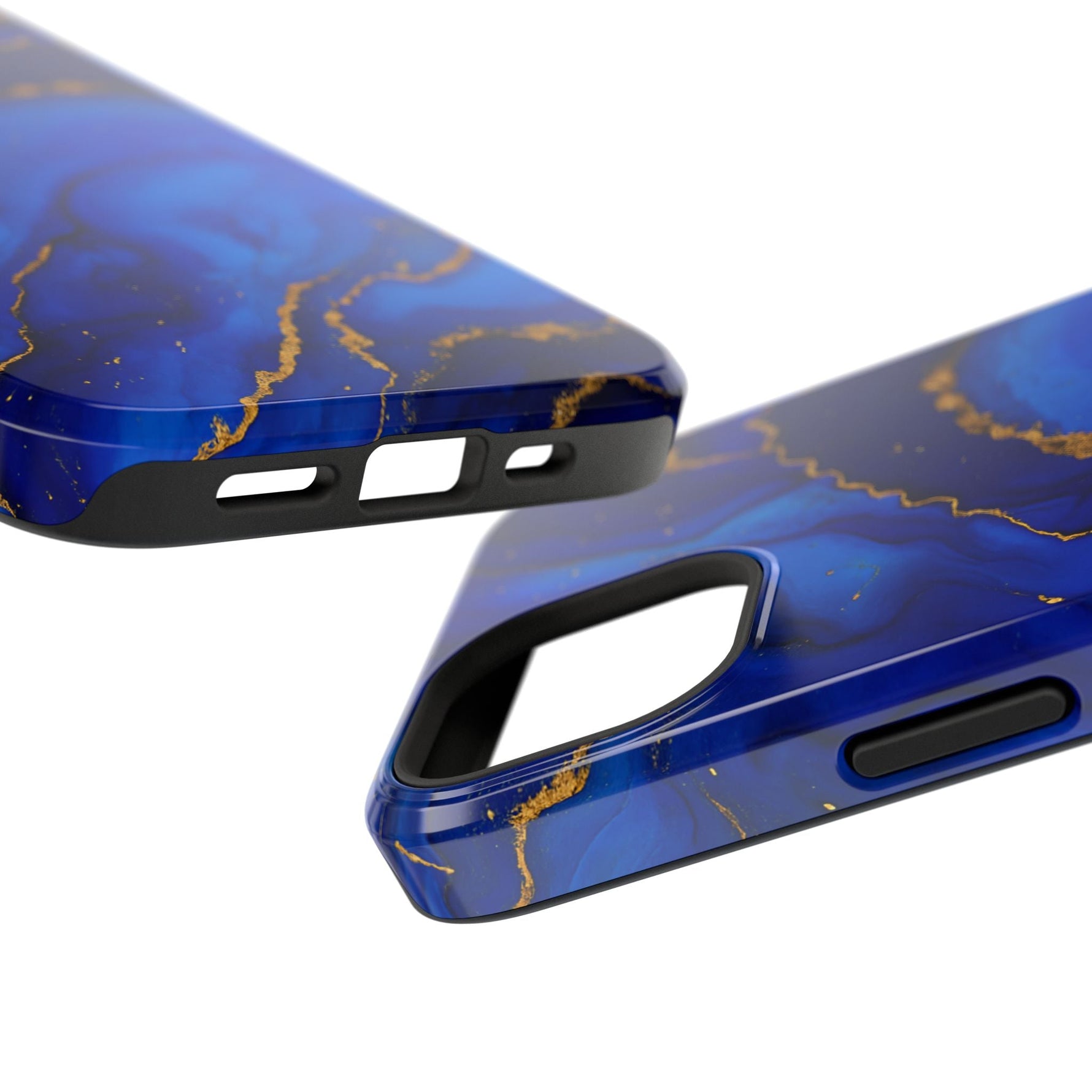 Blue Gold Marble Phone Case  Shamo's