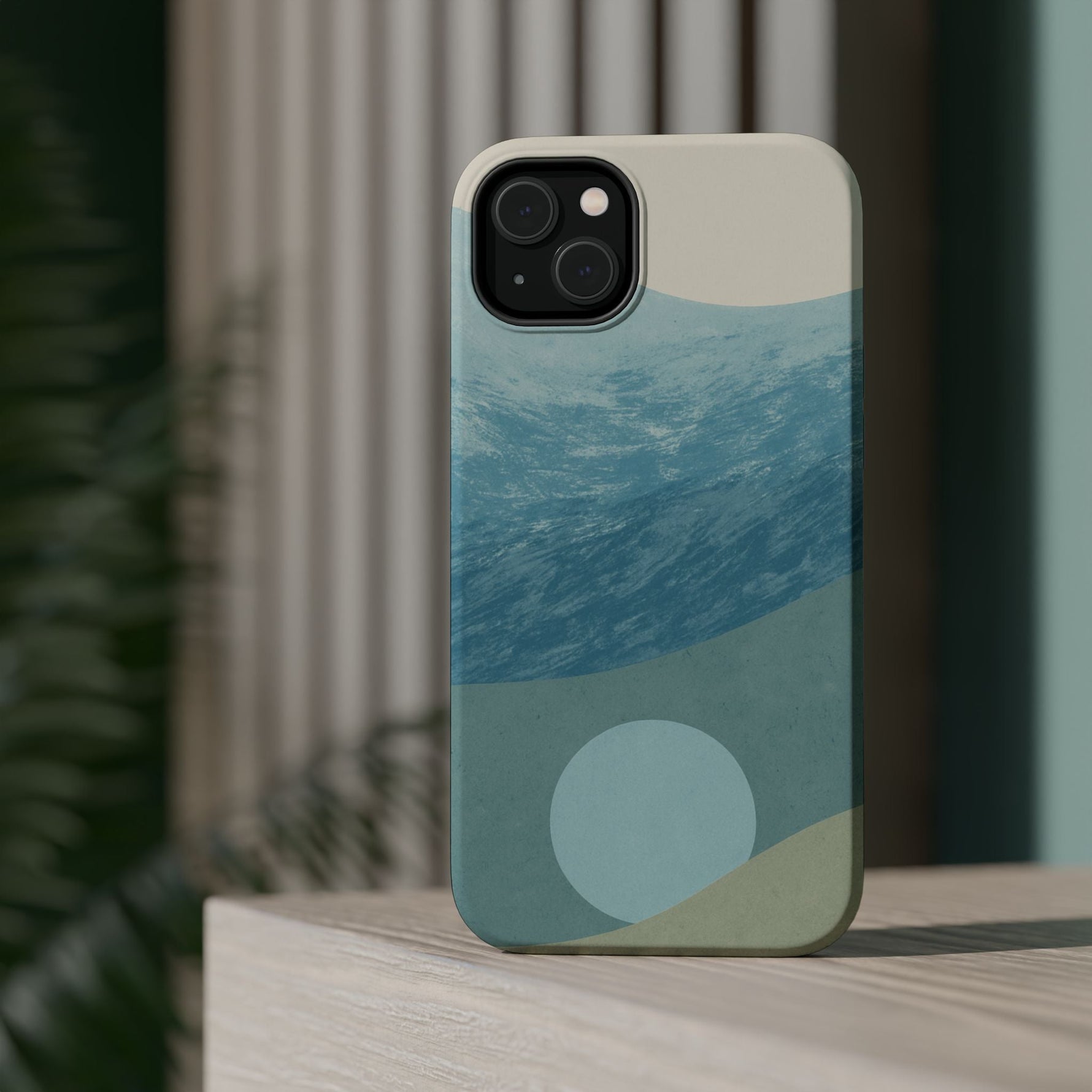 “Calm Over Chaos” Abstract Ocean Wave iPhone Case | MagSafe Compatible  Shamo's