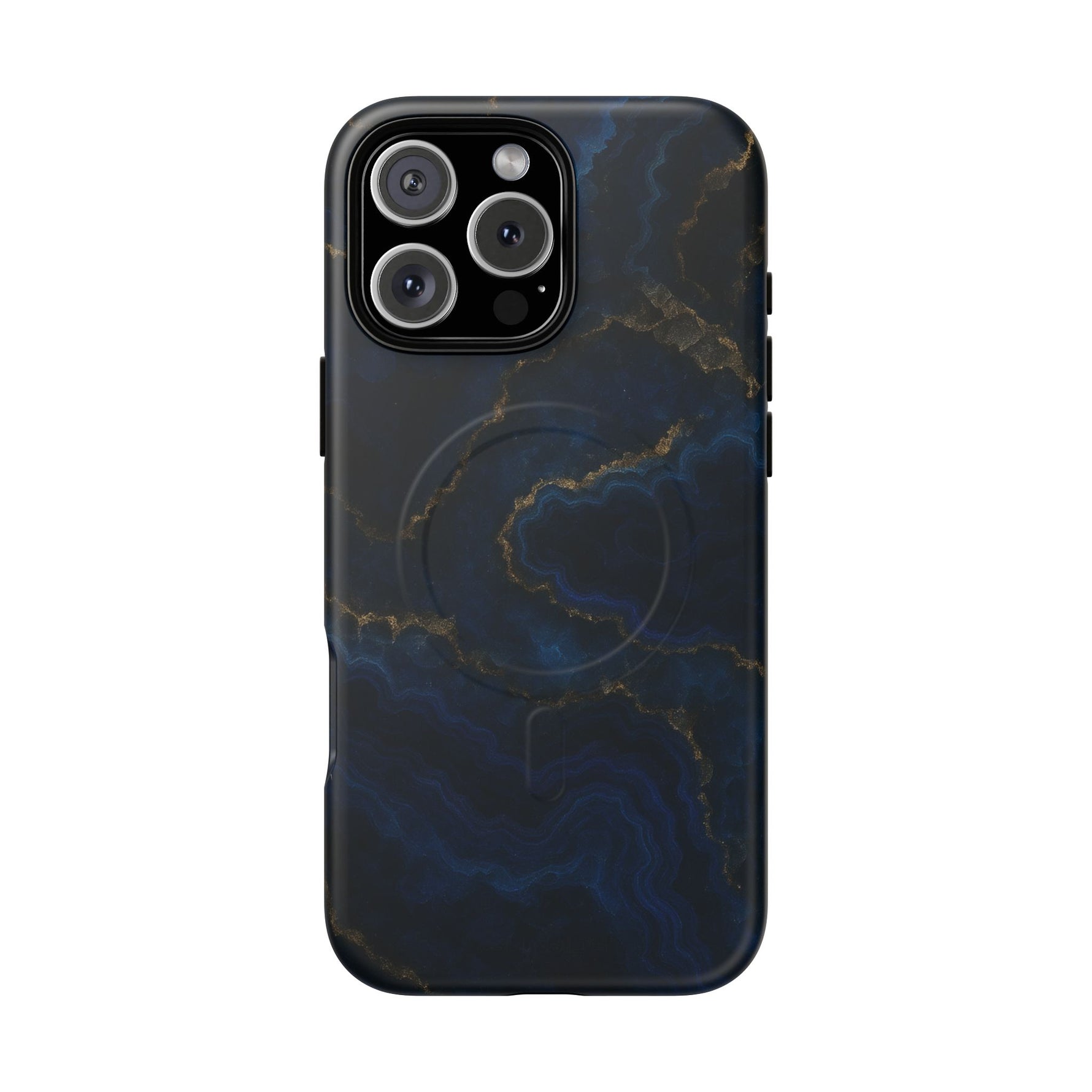 Midnight Marble iPhone Case with MagSafe - iPhone 16 Pro Max / Matte - Shamo's