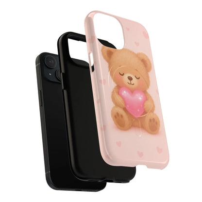 Heart Hug Teddy Bear iPhone Case – with MagSafe - Shamo's