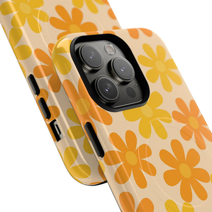 Retro Daisies Pattern iPhone Case | MagSafe