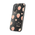 Sweet Love Strawberry Clear iPhone Case | MagSafe  Shamo's