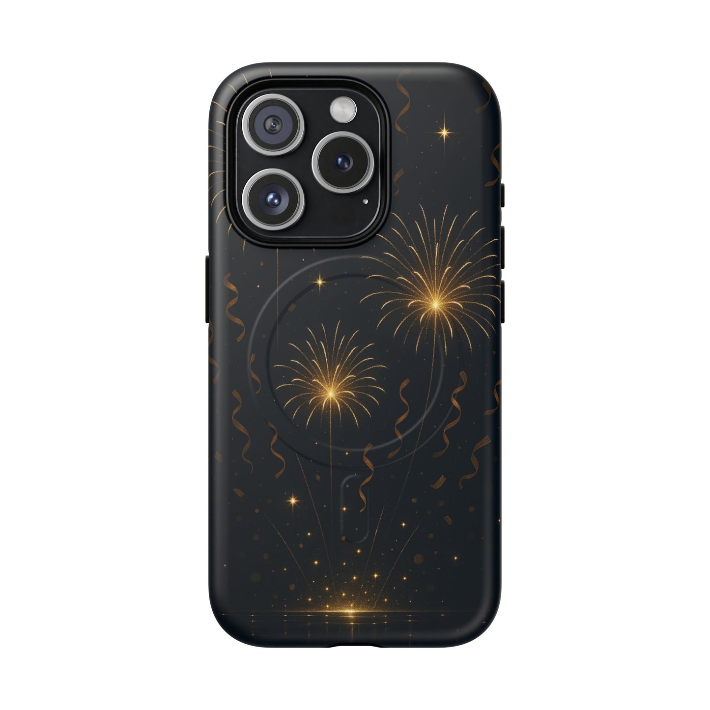 Gold Fireworks Celebration iPhone Case with MagSafe - Shamo's