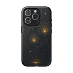 Gold Fireworks Celebration iPhone Case with MagSafe - Shamo's