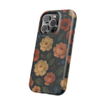 Floral Vintage Rose Magnetic Impact iPhone Case with MagSafe  Shamo's