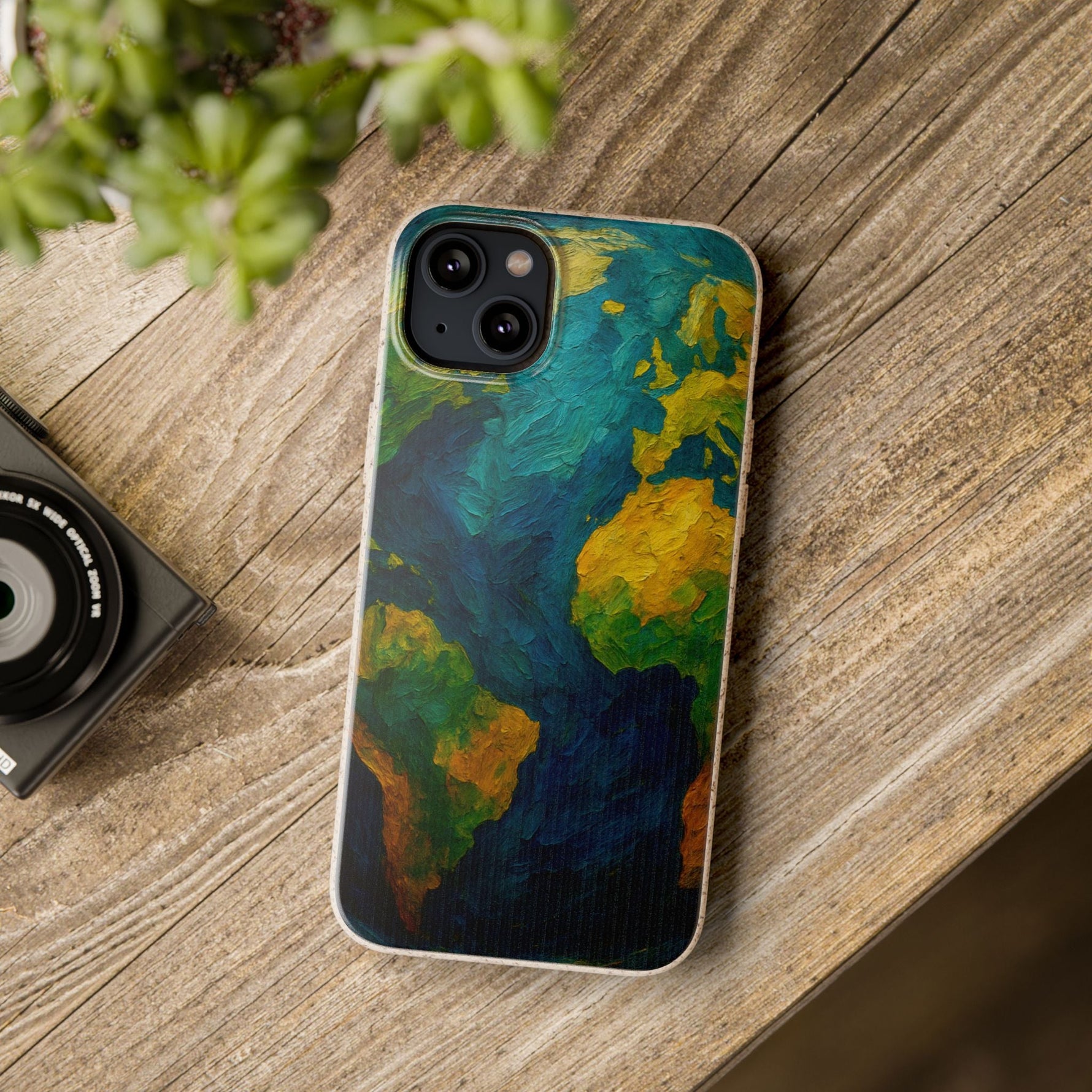 Biodegradable Phone Case — Earth Illustration Eco-Friendly Case  Shamo's