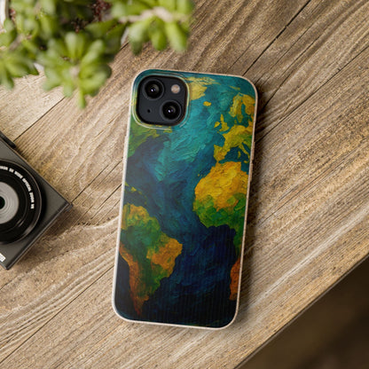 Biodegradable Phone Case — Earth Illustration Eco-Friendly Case  Shamo's
