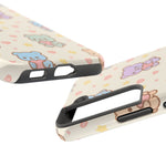 Cute Pastel Bear Impact Phone Case | Heart & Star Kawaii Pattern  Shamo's