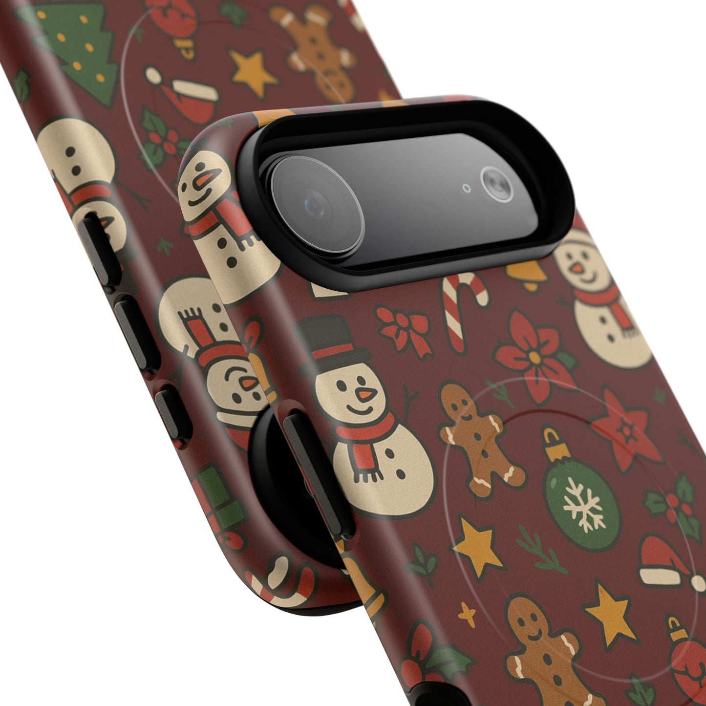 Snowman & Gingerbread Tough iPhone Case (MagSafe compatible)