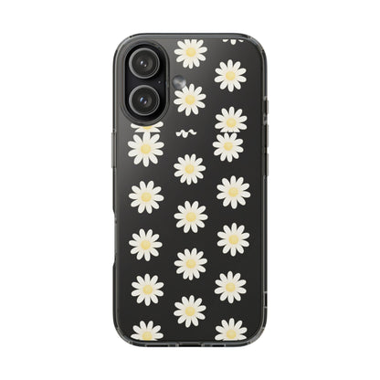 Daisy Floral Clear iPhone Case - Shamo's