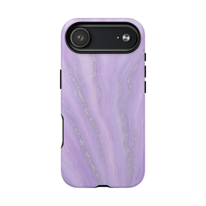 Lavender Marble iPhone Case with MagSafe - Shamo's