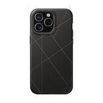 Black Geometric Design iPhone Case | MagSafe  Shamo's iPhone 15 Pro Max / Matte