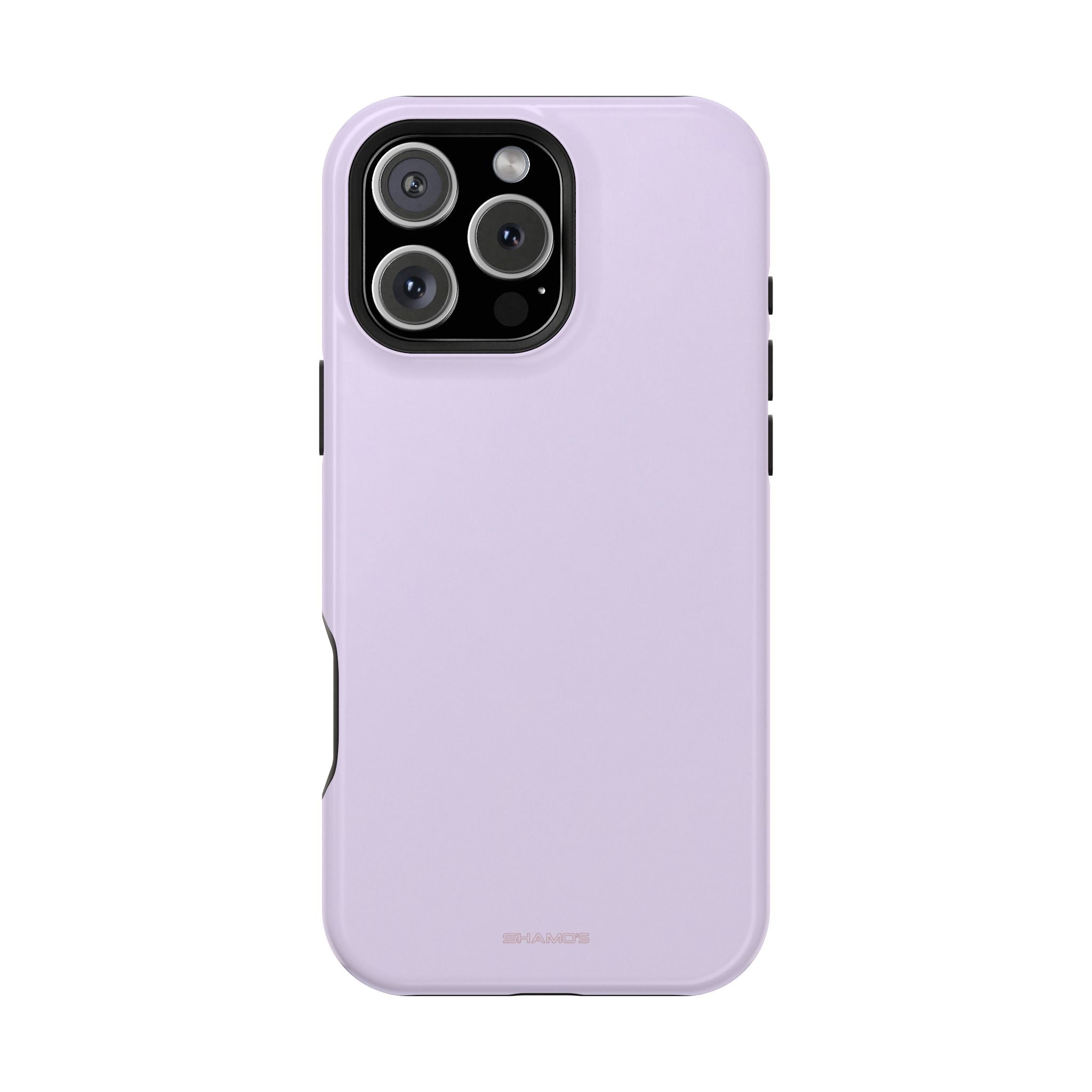 Lilac Purple Solid Color Pastel MagSafe Compatible Impact-Resistant iPhone Case - iPhone 16 Pro Max / Glossy - Shamo's