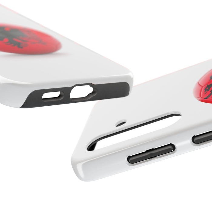 Tough Phone Cases with Albanian soccer flag